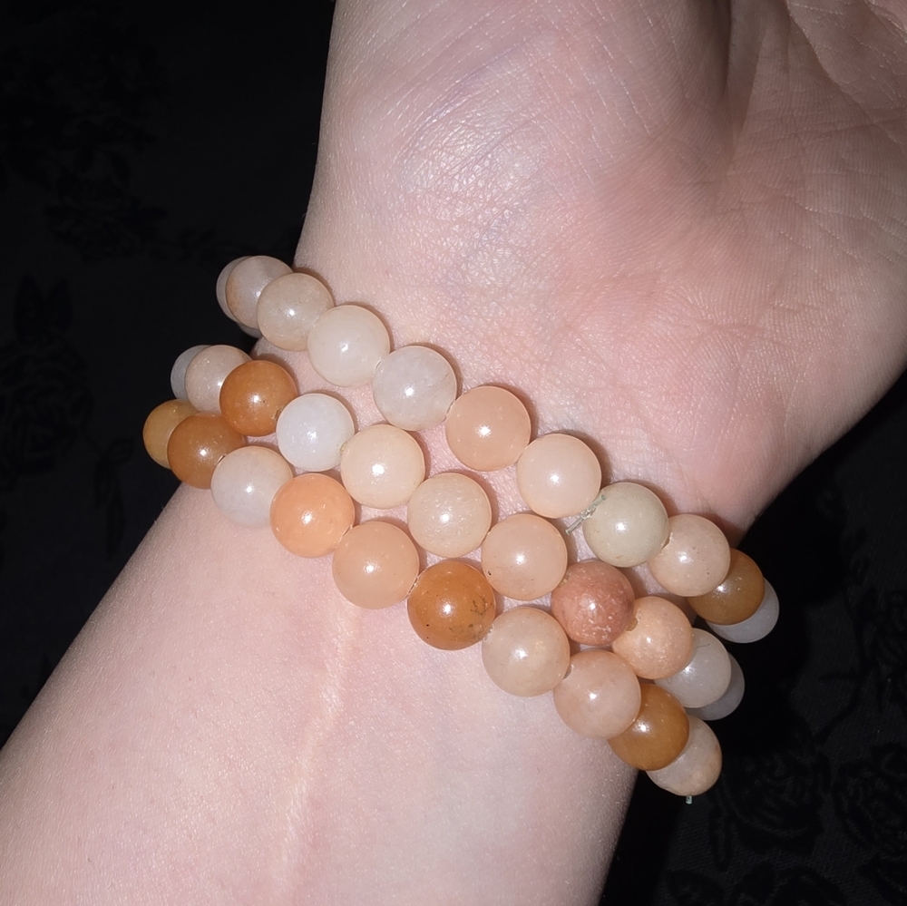🧿✨️3-Piece Handmade Pink Aventurine Bracelet✨️🧿